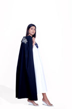 Sleeveless Embroidery Jacket with Stripe Dress Co-Ord Set