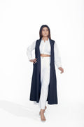 SHIRT COLLAR CROP TOP CO-ORD SET OF 3
