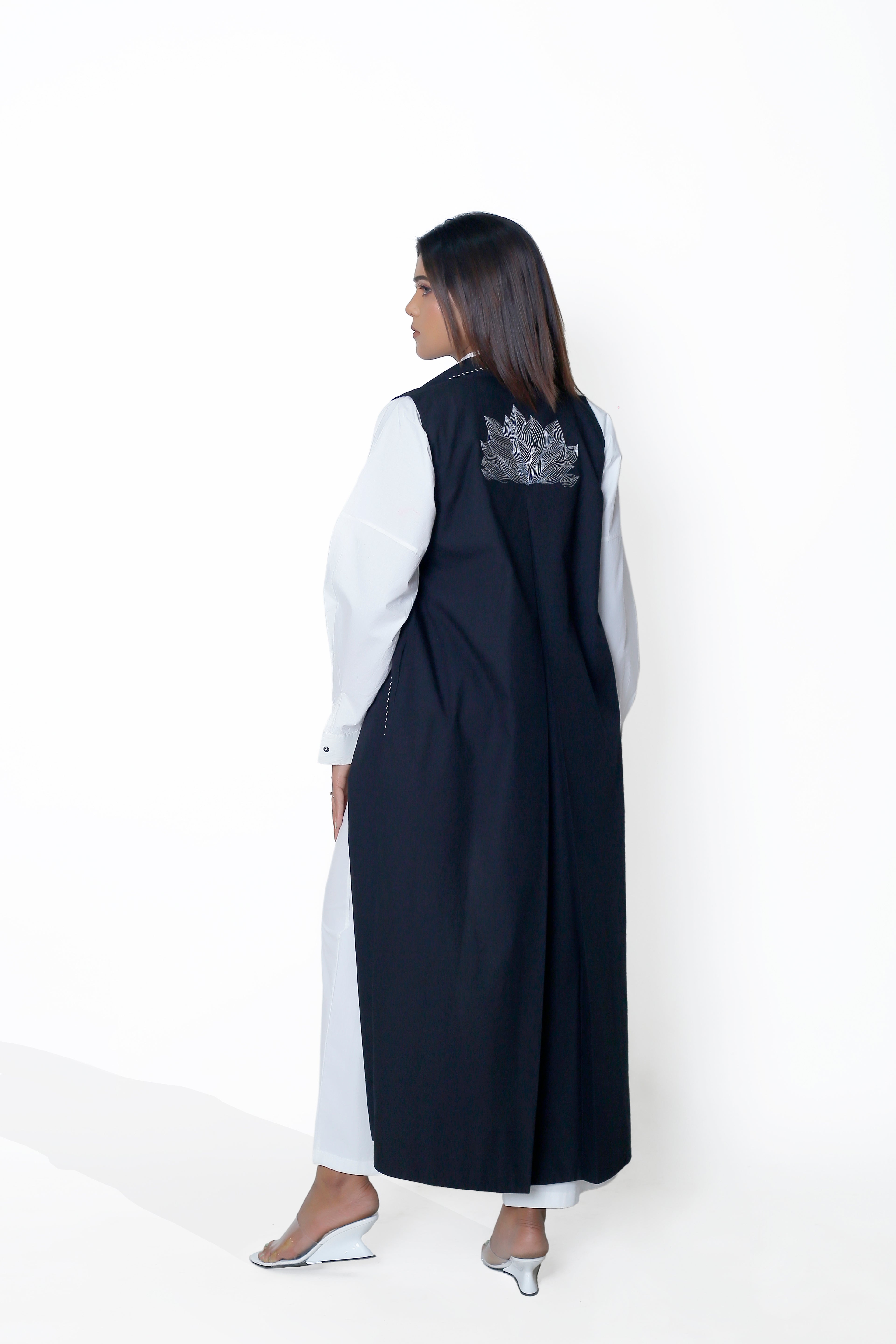 SHIRT COLLAR CROP TOP CO-ORD SET OF 3