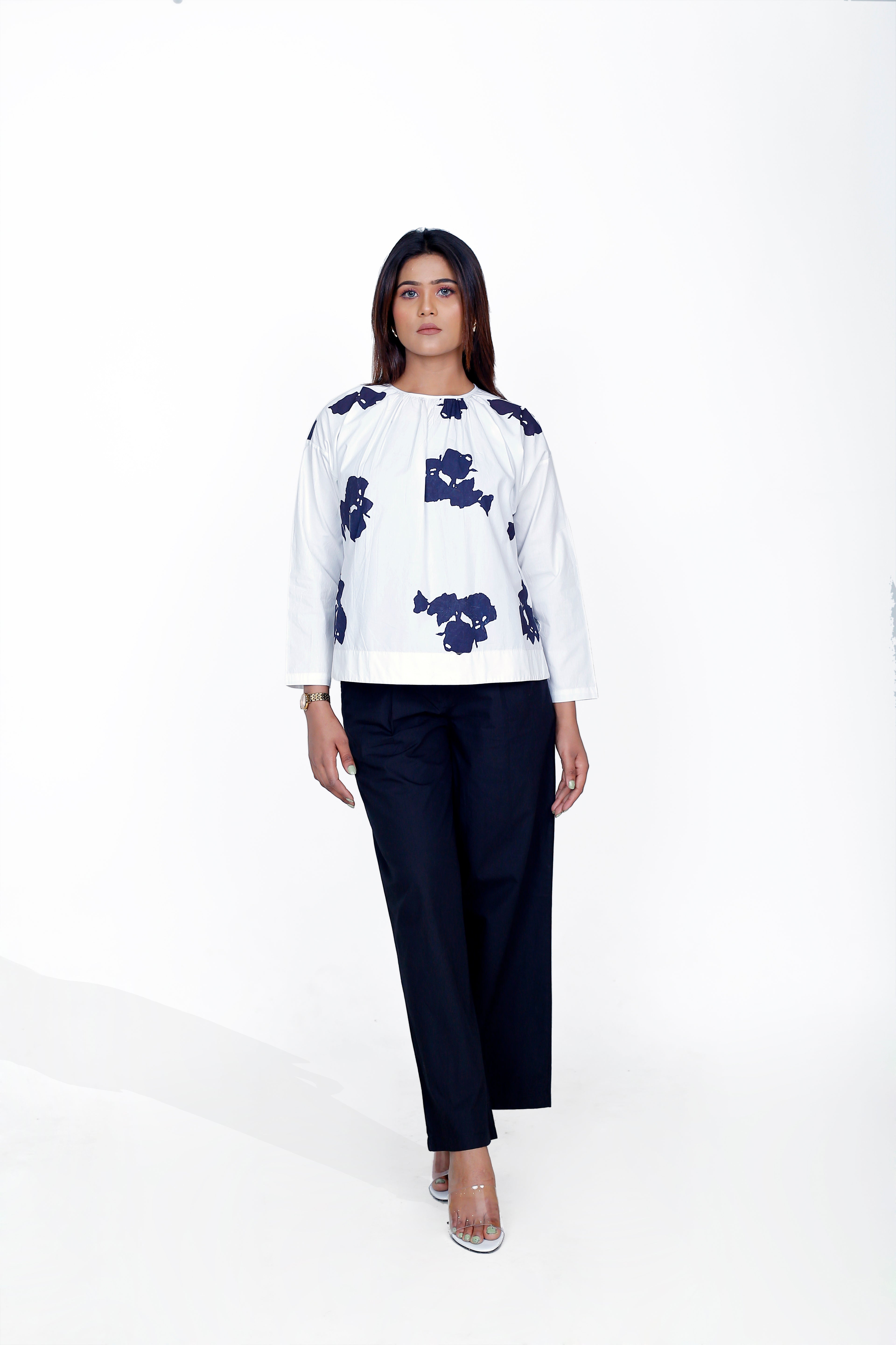 PRINT GATHER CO-ORD SET