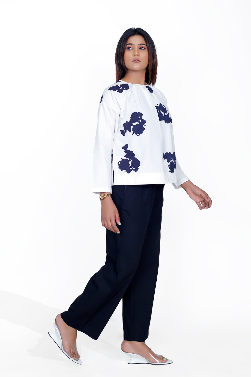 PRINT GATHER CO-ORD SET