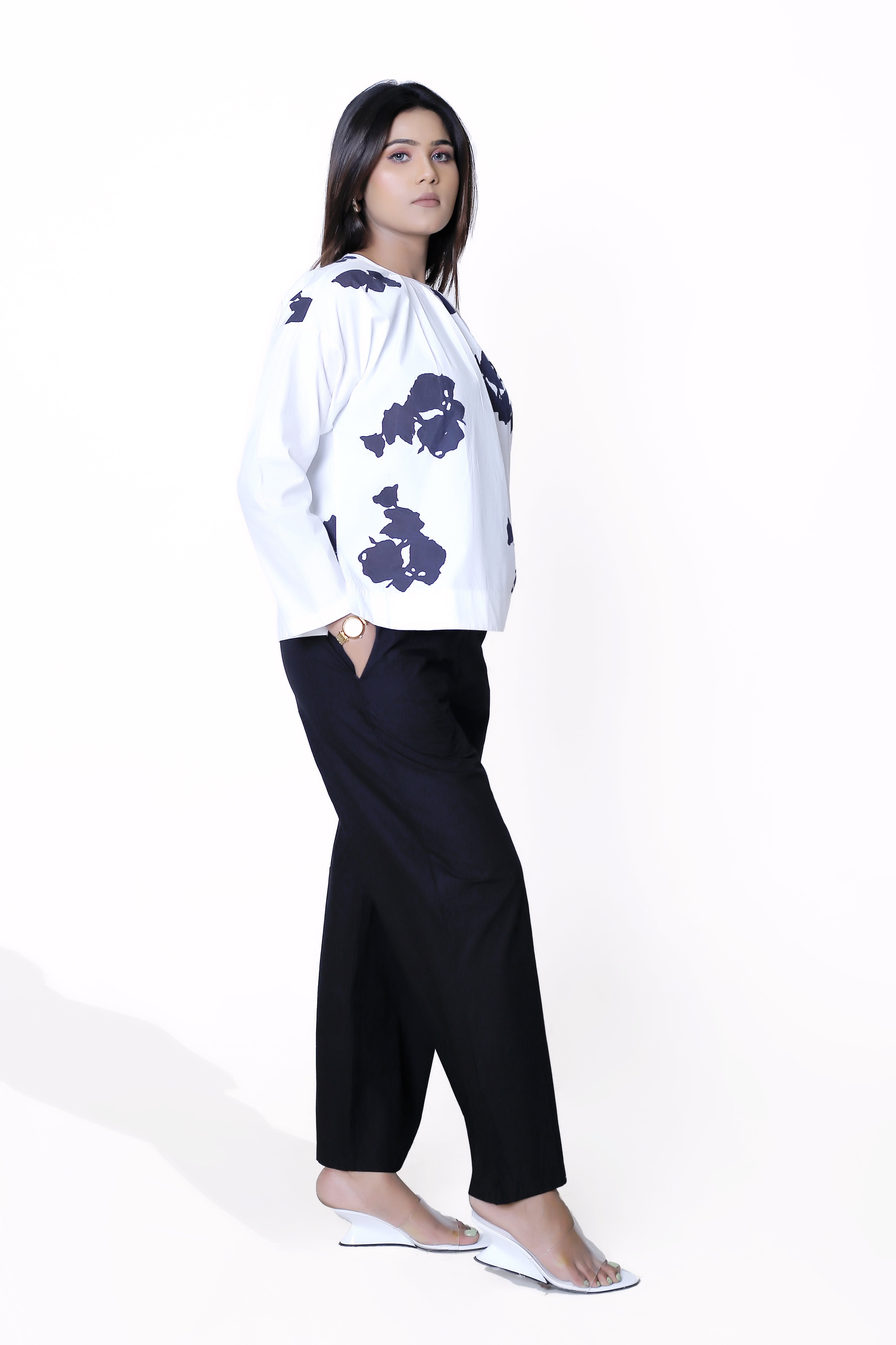 PRINT GATHER CO-ORD SET