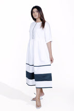 Waist Gather  Panel Dress