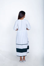 Waist Gather  Panel Dress