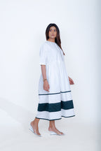 Waist Gather  Panel Dress