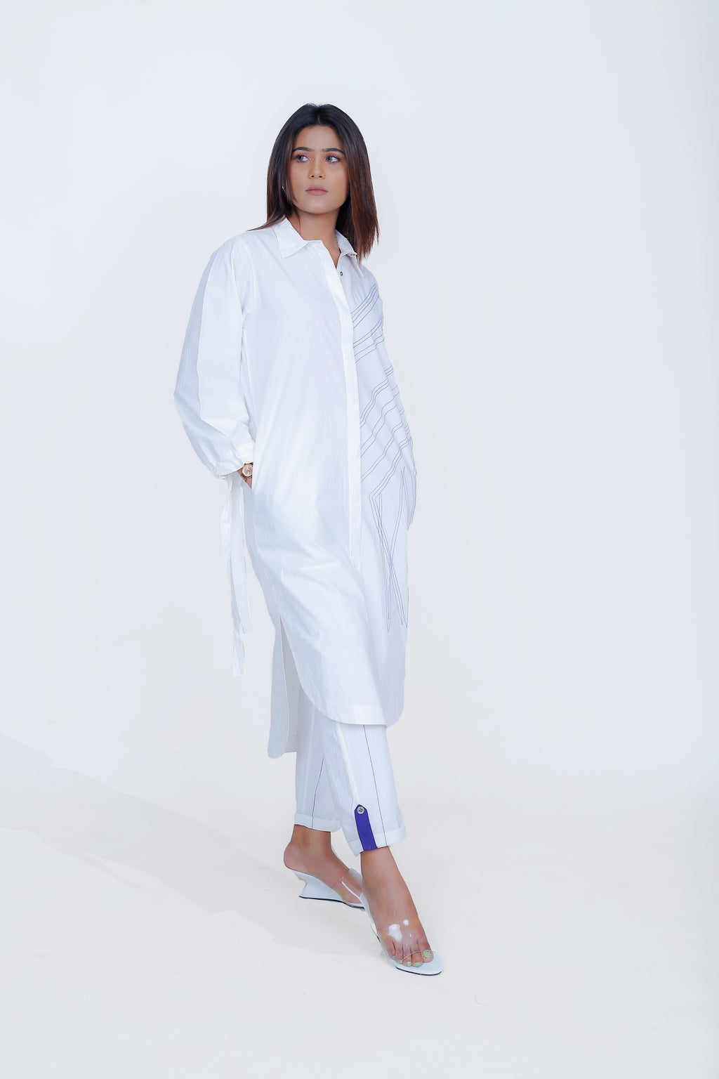 CANCIL PLACKET SHIRT CO-ORD SET