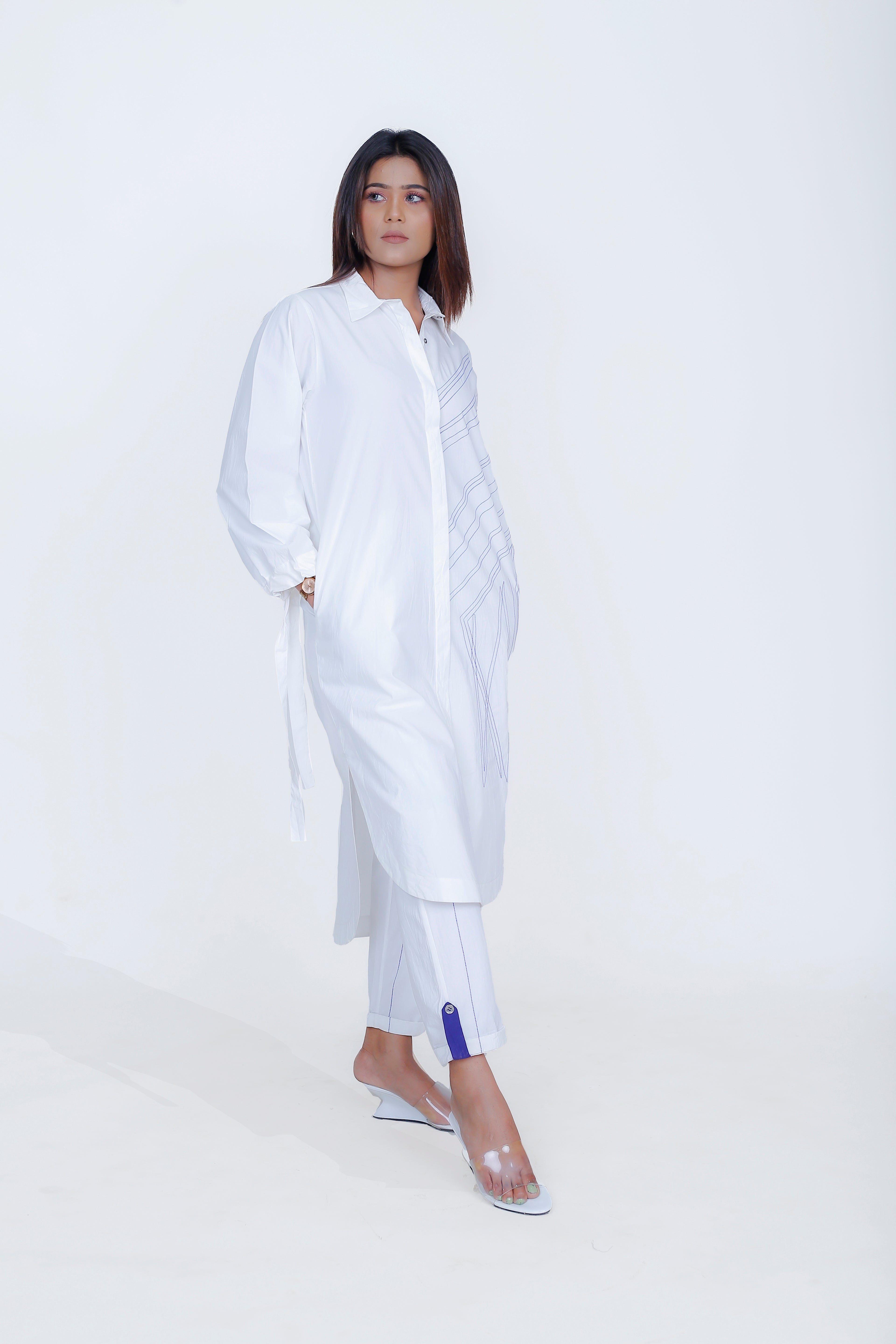 CANCIL PLACKET SHIRT CO-ORD SET