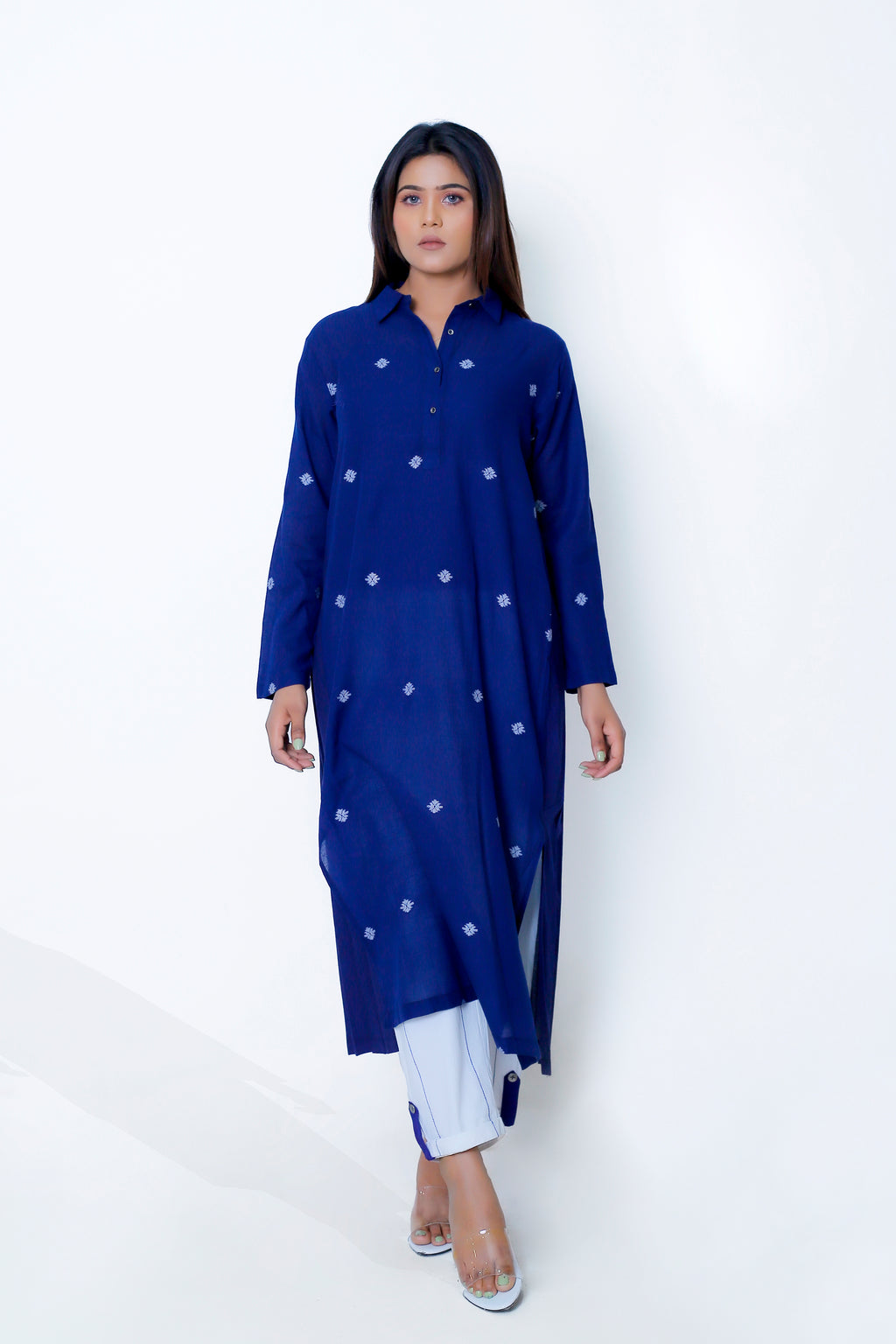 BACK PLEAT DRESS