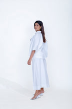 Print Pocket Shirt with Inverted Pleat Pant & Slip Co-Ord Set