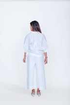 Print Pocket Shirt with Inverted Pleat Pant & Slip Co-Ord Set