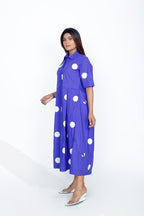 Polka Dot Collar Dress