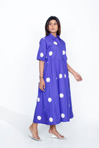 Polka Dot Collar Dress
