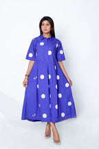 Polka Dot Collar Dress