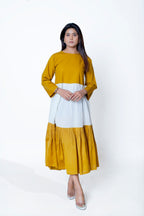 Kunyit Gold Round Neck Dress