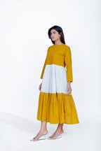 Kunyit Gold Round Neck Dress