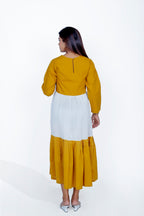 Kunyit Gold Round Neck Dress