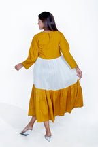 Kunyit Gold Round Neck Dress