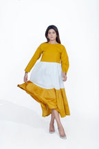 Kunyit Gold Round Neck Dress