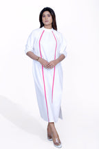 Turtle Neck Gather Dress