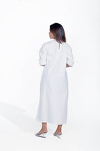 Turtle Neck Gather Dress