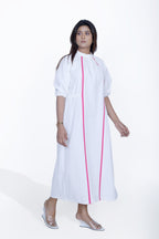 Turtle Neck Gather Dress