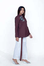 Front Patch Shirt With Front Stripe Pant Co-ord set