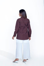 Front Patch Shirt With Front Stripe Pant Co-ord set