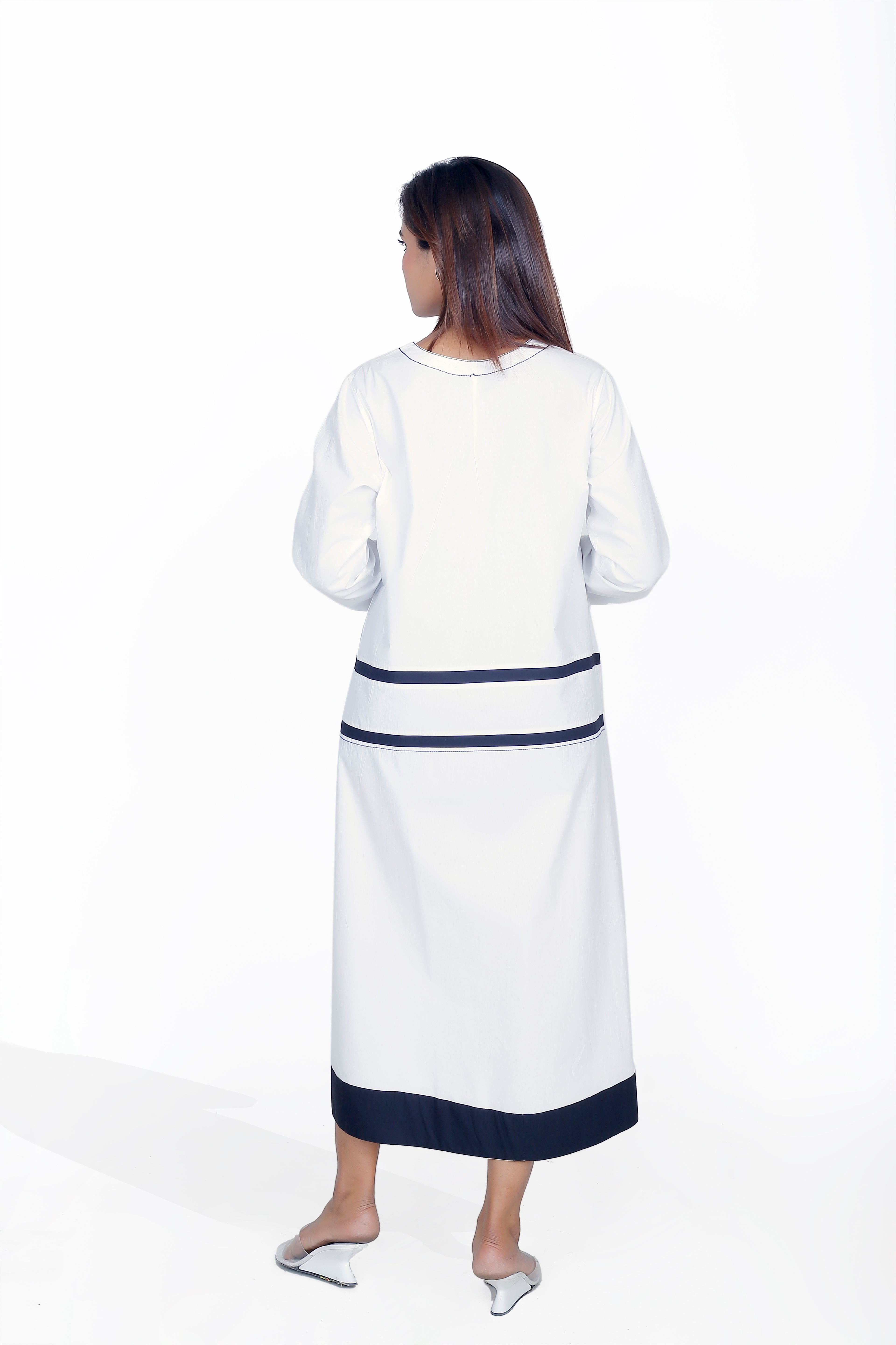 WAIST STRIPE DRESS