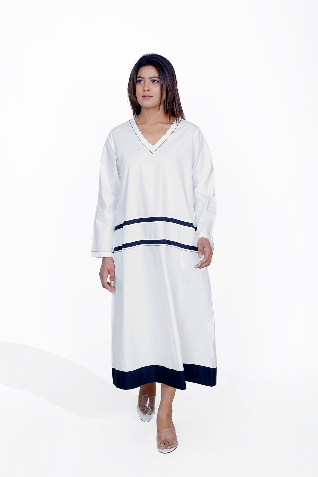 WAIST STRIPE DRESS