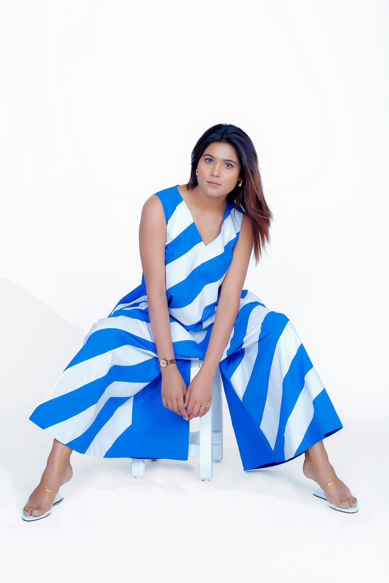 Front Stipe Jumpsuit